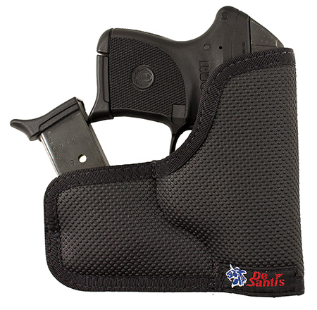[792695319627] DeSantis Gunhide M33BJN3Z0 Nemesis Ammo Pocket Rubberized Fabric Fits S&W J Frame Fits 2" Barrel Ambidextrous