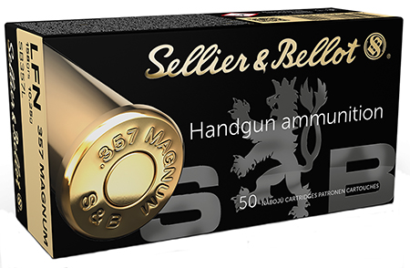 [754908500758] Sellier  &  Bellot SB357L Handgun  357Mag 158gr Lead Flat Nose 50 Per Box/20 Case
