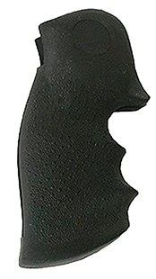 [743108460009] Hogue 46000 OverMolded Monogrip Black Rubber with Finger Grooves for Colt Python