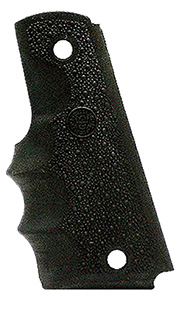 [743108450000] Hogue 45000 OverMolded Grip Cobblestone Black Rubber with Finger Grooves for 1911 Government
