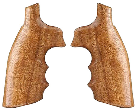 [743108102008] Hogue 10200 Fancy Hardwood  Brown Goncalo Alves Hardwood with Finger Grooves for S&W K, L Frame with Square Butt