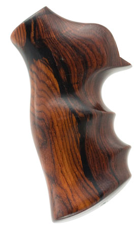 [743108808009] Hogue 80800 Fancy Hardwood  Brown Cocobolo Hardwood with Finger Grooves for Ruger GP100,  Super Redhawk