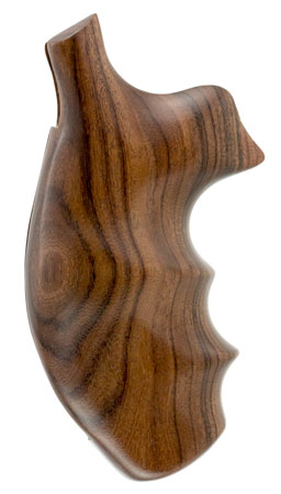 [743108193006] Hogue 19300 Fancy Hardwood  Brown Pau Ferro Hardwood with Finger Grooves for S&W K, L Frame with Round Butt