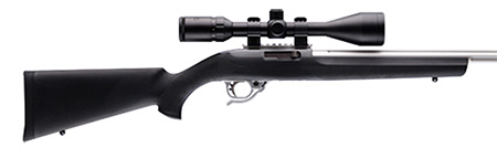 [743108220009] Hogue 22000 OverMolded Rifle Stock Aluminum Pillar Bedded Black Synthetic for Ruger 10/22