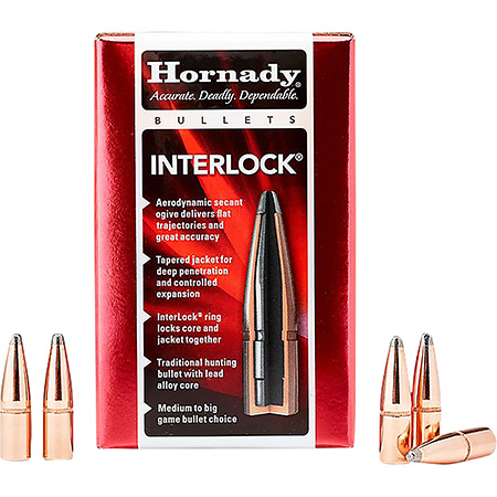 [090255227406] Hornady 2740 InterLock  270 Cal .277 150 gr Spire Point 100 Per Box/ 15 Case
