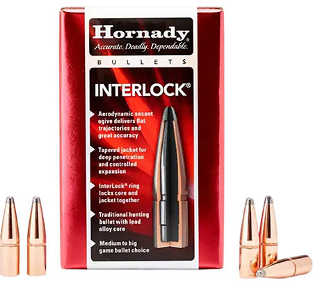 [090255235104] Hornady 3510 InterLock  35 Cal .358 200 gr Spire Point 100 Per Box/ 15 Case