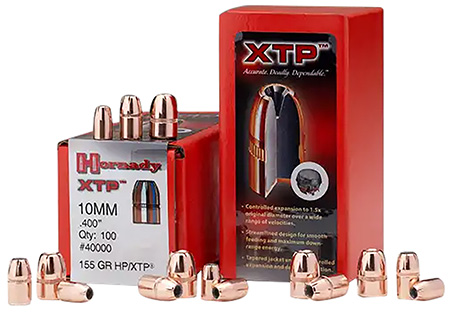 [090255244052] Hornady 44050 XTP  44 Cal .430 180 gr Hollow Point 100 Per Box/ 15 Case