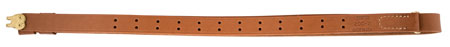 [021771058007] Hunter Company 02001 Military Sling Brown Leather w/ 1" W  Adjustable Design