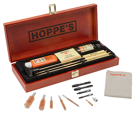 [026285511901] Hoppe's BUOX Deluxe Cleaning Kit Rifle/Shotgun/Pistol Wood Box