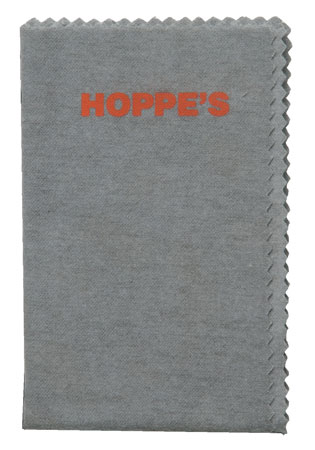 [026285511055] Hoppe's 1218 Silicone Cleaning Cloth Flannel Pretreated with Lubricant  11" x 14" Resealable Bag 10 Per Pack