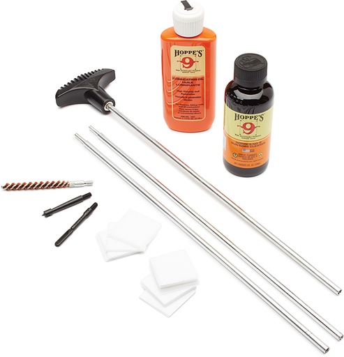 [026285512915] Hoppe's U22B Rifle Cleaning Kit 22 / 250 Cal (Clam Pack)