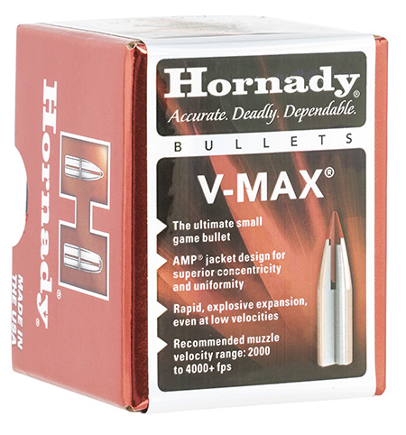 [090255275001] Hornady 21710 V-Max  17 Cal .172 20 gr V Max 100 Per Box/ 40 Case