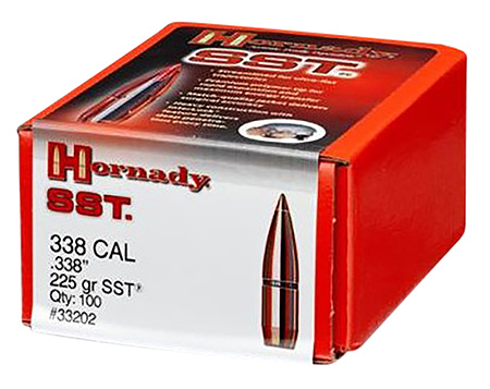 [090255332025] Hornady 33202 SST  338 Cal .338 225 gr Super Shock Tip 100 Per Box/ 15 Case
