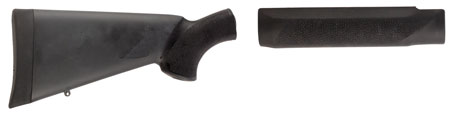 [743108050125] Hogue 05012 OverMolded Combo Kit Black Synthetic with Forend for Mossberg 500