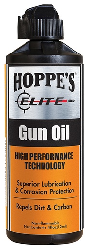 [026285517552] Hoppe's GO4 Elite Gun Oil Lubricates And Prevents Corrosion 4 oz. Squeeze Bottle