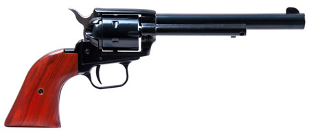 [727962500309] Heritage Mfg RR22B6 Rough Rider  22 LR 6 Shot, 6.50" Black Steel Barrel, Black Zinc Alloy Frame, Black Cylinder, Cocobolo Grip, Hammer/Thumb Safety, Exposed Hammer
