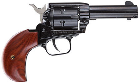 [727962500118] Heritage Mfg RR22MB3BH Rough Rider  22 LR/22 WMR 6 Shot, 3.50" Black Steel Barrel, Cylinder  &  Zinc Alloy Frame, Cocobolo Bird Head Grip, Hammer/Thumb Safety, Exposed Hammer