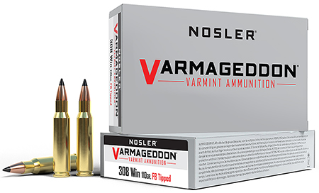 [054041402729] Nosler 40272 Varmageddon  308Win 110gr Flat Base Tipped 20 Per Box/10 Case