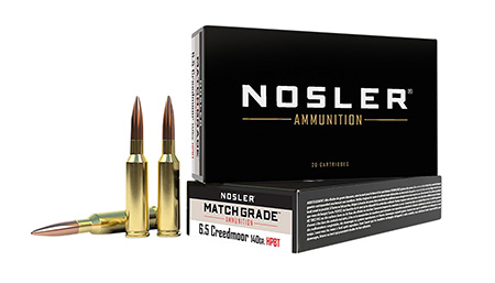 [054041434553] Nosler 43455 Match Grade  6.5Creedmoor 140gr Custom Competition Hollow Point Boat Tail 20 Per Box/10 Case