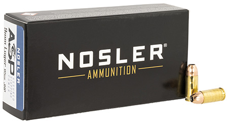 [054041510172] Nosler 51017 Assured Stopping Power Handgun 9mmLuger 115gr Jacketed Hollow Point 50 Per Box/10 Case