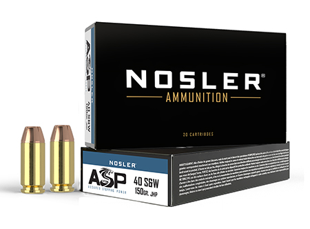 [054041511810] Nosler 51181 Assured Stopping Power Handgun 40S&W 150gr Jacketed Hollow Point 50 Per Box/10 Case