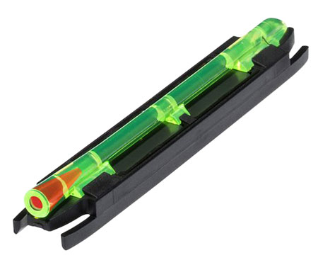 [613485584318] HiViz M300 M-Series Magnetic Front Sight  Black | Green with Red Center Fiber Optic Front Sight