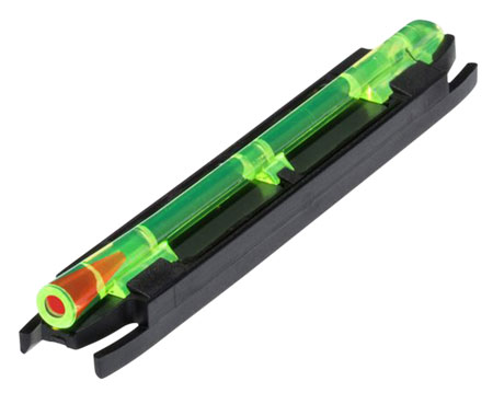 [613485584325] HiViz M400 M-Series Magnetic Front Sight  Black | Green with Red Center Fiber Optic Front Sight