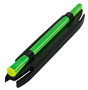[613485585568] HiViz M200 M-Series Magnetic Front Sight  Black | Green with Red Center Fiber Optic Front Sight