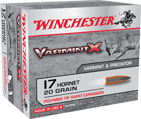 [020892222816] Winchester Ammo X17P Varmint X  17Hornet 20gr Polymer Tip Rapid Expansion 20 Per Box/10 Case