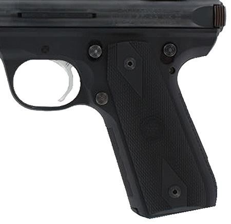 [743108820902] Hogue 82090 Grip Panels  Diamond Checkering Black Rubber for Ruger Mark III 22/45