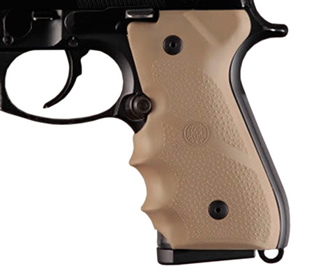 [743108920039] Hogue 92003 Rubber Grip  Flat Dark Earth with Finger Grooves for Beretta 92, 96