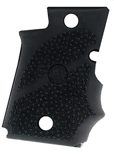 [743108980804] Hogue 98080 Rubber Grip  Black with Finger Grooves for Sig P938 with Ambidextrous Safety