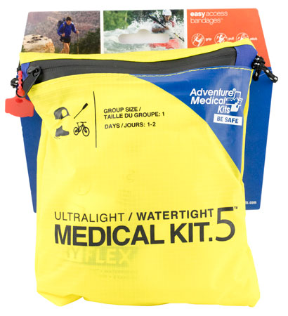 [707708002922] Adventure Medical Kits 01250292 Ultralight / Watertight #5 Medical Kit First Aid Watertight Yellow Nylon