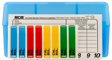 [026057213248] MTM Case-Gard RM5024 Case-Gard R-50 Multi-Caliber Clear Blue Polypropylene 50rd