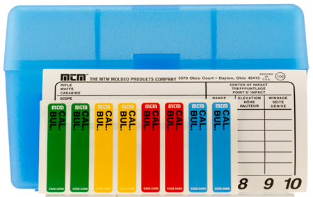 [026057210247] MTM Case-Gard RL5024 Case-Gard R-50 Multi-Caliber Clear Blue Polypropylene 50rd