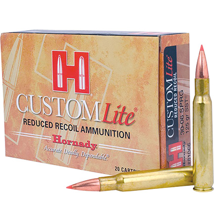 [090255810660] Hornady 81066 Custom Lite  30-06Springfield 125gr Super Shock Tip 20 Per Box/10 Case