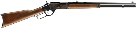 [048702003875] Winchester Guns 534202141 Model 1873 Short Rifle 45 Colt (LC) 10+1 Cap 20" Brushed Polished Blued Barrel Color Case Hardened Rec Satin Oiled Walnut Fixed Straight Grip Stock Right Hand (Full Size)