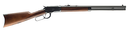 [048702003844] Winchester Repeating Arms 534162141 Model 1892 Short Rifle Full Size 45 Colt (LC) 10+1 20" Brushed Polish Blued Sporter Barrel, Drilled  &  Tapped Steel Receiver, Satin Oiled Walnut Straight Grip Stock