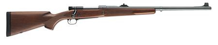 [048702002502] Winchester Guns 535204144 Model 70 Safari Express 458 Win Mag 3+1 24" Satin Walnut Stock Matte Blued Right Hand