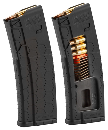 [861643000167] Hexmag HX1530ARBLK Series 2  Black Detachable 15rd Multi-Caliber for AR-15