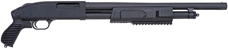 [015813573405] Mossberg 57340 500 JIC FLEX 12 Gauge 5+1 3" 18.50" Cylinder Bore Steel Barrel, Matte Blued Metal Finish, Synthetic Flex Pistol Grip Stock, Includes Custom Carry Case