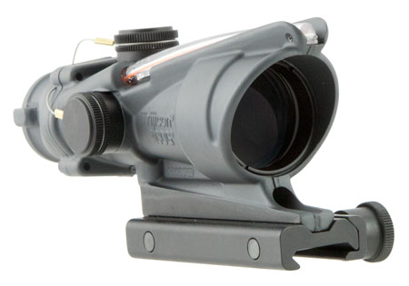 [719307307223] Trijicon 100308 ACOG  Sniper Gray 4x 32mm Illuminated Red Chevron .223/5.56 BDC Reticle