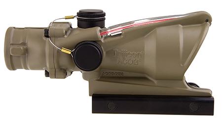 [719307307247] Trijicon 100310 ACOG  Flat Dark Earth 4x32mm Illuminated Red Chevron .223/5.56 BDC Reticle