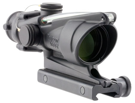 [719307303027] Trijicon 100224 ACOG  Black Hardcoat Anodized 4x32mm Illuminated Green Horseshoe .223/5.56 BDC Reticle