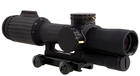 [719307320000] Trijicon 1600000 VCOG  Black Hardcoat Anodized 1-6x 24mm LED Illuminated Red Segmented Circle w/Crosshair 223 55gr Reticle