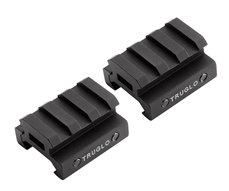 [788130016602] TruGlo TG8972B Picatinny Riser Mount  Matte Black Anodized