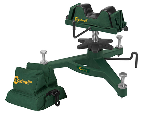 [661120836407] Caldwell 383640 Rock Front Shooting Rest Padded Rear Filled Canvas Bag Combo Grn