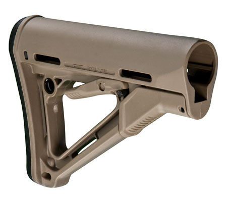 [873750001517] Magpul MAG310FDE CTR Carbine Stock Flat Dark Earth Synthetic for AR-15, M16, M4 with Mil-Spec Tube (Tube Not Included)
