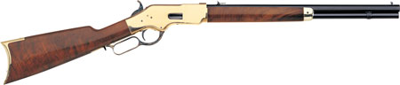 [839665002247] Taylors  &  Company 550190 1866  45 Colt (LC) Caliber with 10+1 Capacity, 20" Blued Octagon Barrel, Brass Metal Finish  &  Walnut Stock Right Hand (Full Size)