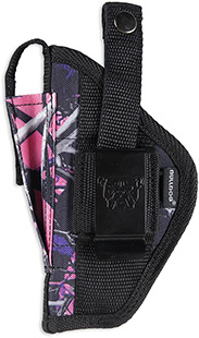 [672352009095] Bulldog FSN24MDG Extreme  OWB Muddy Girl Camo Nylon Belt Loop/Clip Fits S&W J Frame Fits 2-2.50" Barrel Ambidextrous